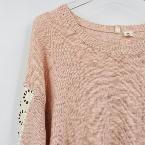 Moth Anthropologie Size Small Blush Pink Talise High Low Tunic Sweater - Picture 5 of 10